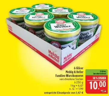 Familien-Wurstkonserve