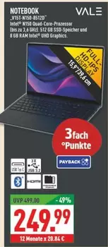 Intel - NOTEBOOK V15T-W150-85128