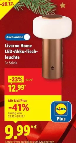 LED-Akku-Tischleuchte