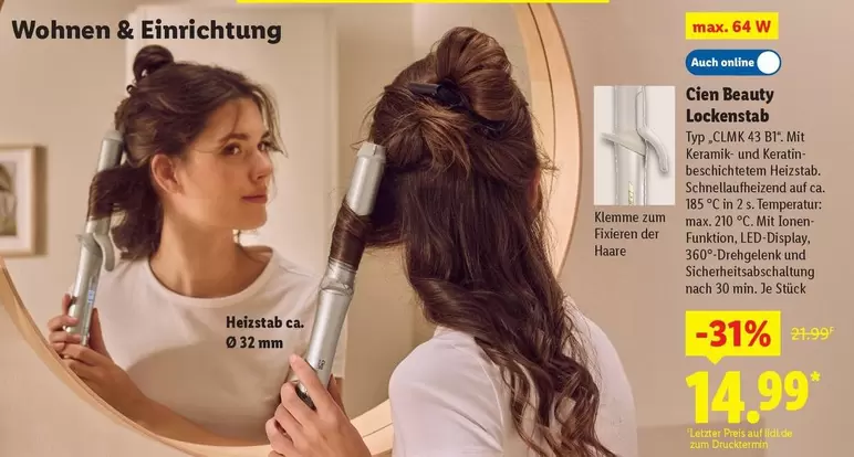 Keramik - Lockenstab