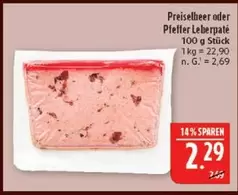 Preiselbeer oder Pfeffer Leberpaté