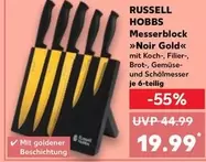 Russell Hobbs - Messerblock >>Noir Gold<<<