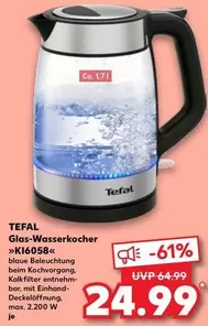 Tefal - Glas-Wasserkocher »K16058«