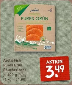 Pures Grün Räucherlachs