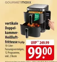 Doppel-kammer-Heißluft-fritteuse FryUp