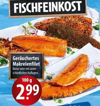 Geräuchertes Makrelenfilet