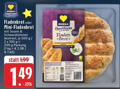 Fladenbrot oder Mini-Fladenbrot