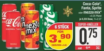 Coca Cola - Fanta, Sprite oder mezzo mix