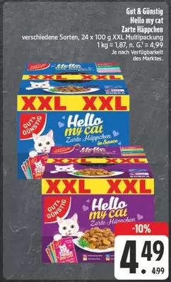 Hello my cat Zarte Häppchen