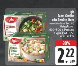 Rahm-Gemüse oder Gemüse-Ideen