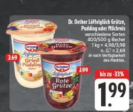 Löffelglück Grütze, Pudding oder Milchreis