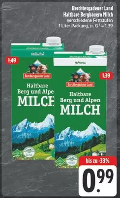 Berchtesgadener Land - Haltbare Bergbauern Milch