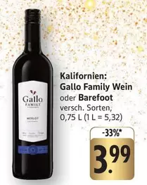 Family Wein oder Barefoot
