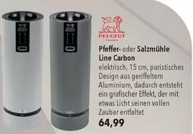 Peugeot - Pfeffer- oder Salzmühle Line Carbon