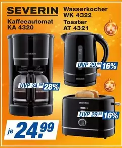 Wasserkocher WK 4322, Kaffeeautomat KA 4320, Toaster AT 4321