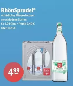 RhönSprudel - Natürliches Mineralwasser Verschiedene Sorten