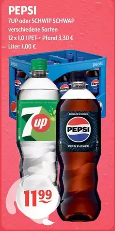 Pepsi - 7UP Oder Schwip Schwap Verschiedene Sorten