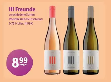 III Freunde - Verschiedene Sorten Rheinhessen/Deutschland