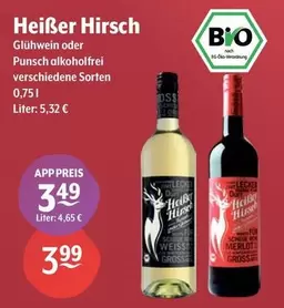 Heißer Hirsch - Glühwein Oder Punsch Alkoholfrei Verschiedene Sorten