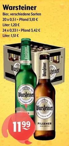 Warsteiner - Bier, Verschiedene Sorten 