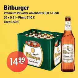 Bitburger - Premium Pils Oder Alkoholfrei 0,0% Herb