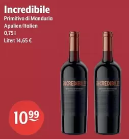 Incredibile - Primitivo Di Manduria Apulien/Italien