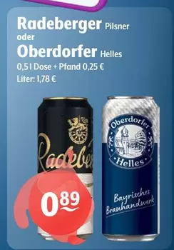 Radeberger - Pilsner/Oberdorfer - Helles