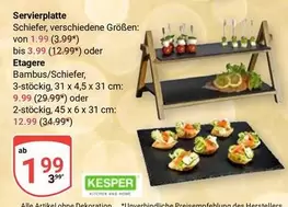 Servierplatte oder Etagere