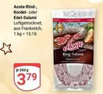 Rind-, Kordel- oder Edel-Salami