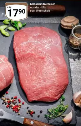 Kalbsschnitzelfleisch