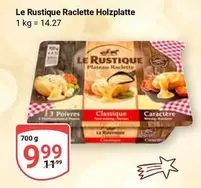 Raclette Holzplatte