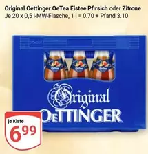 OeTea Eistee Pfirsich oder Zitrone