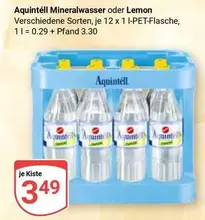 Mineralwasser oder Lemon