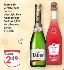 Faber - Sekt oder Light Live Alkoholfreier Cocktail 0,0%