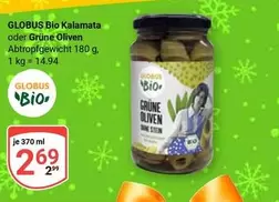 Bio -  Kalamata oder Grüne Oliven