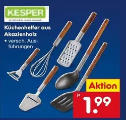 Küchenhelfer aus Akazienholz