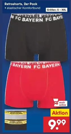 Retroshorts, 2er Pack