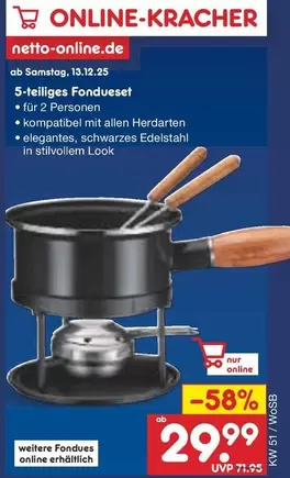 5-teiliges Fondueset