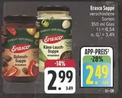 Gulasch-Suppe, Käse-Lauch-Suppe