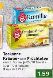 Kräuter- oder Früchtetee