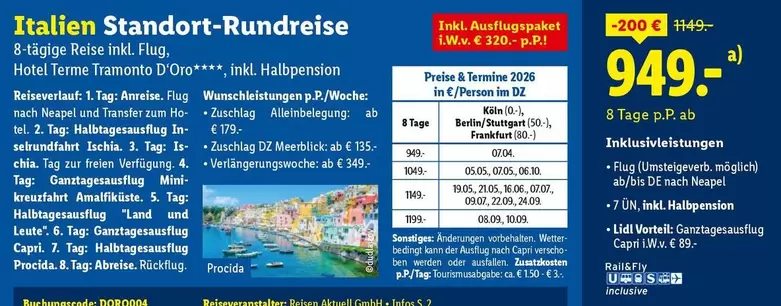 Capri - Italien Standort-Rundreise