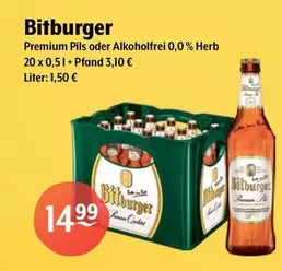 Bitburger - Premium Pils Oder Alkoholfrei 0,0% Herb
