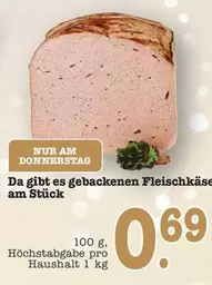 gebackenen Fleischkäse
