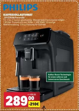 Philips - KAFFEEVOLLAUTOMAT EP1220/90 Pasarsilo