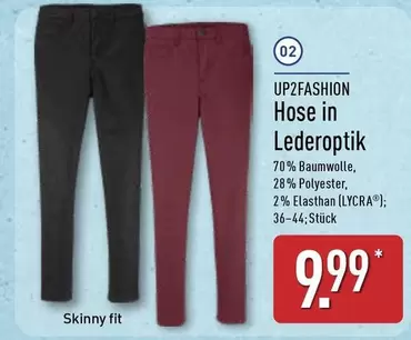 Hose in Lederoptik