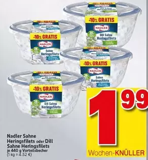 Sahne Heringsfilets oder Dill Sahne Heringsfilets