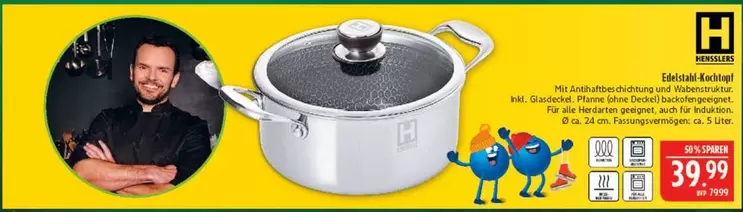 Edelstahl Kochtopf