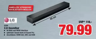 LG - 2.0-Soundbar