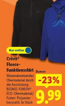 Fleece-Funktionsshirt