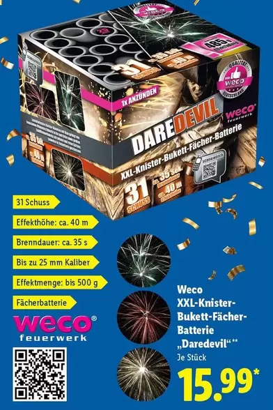 XXL-Knister-Bukett-Fächer-Batterie